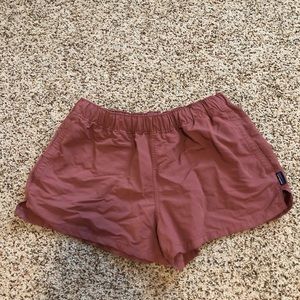 Pink Patagonia shorts with pockets